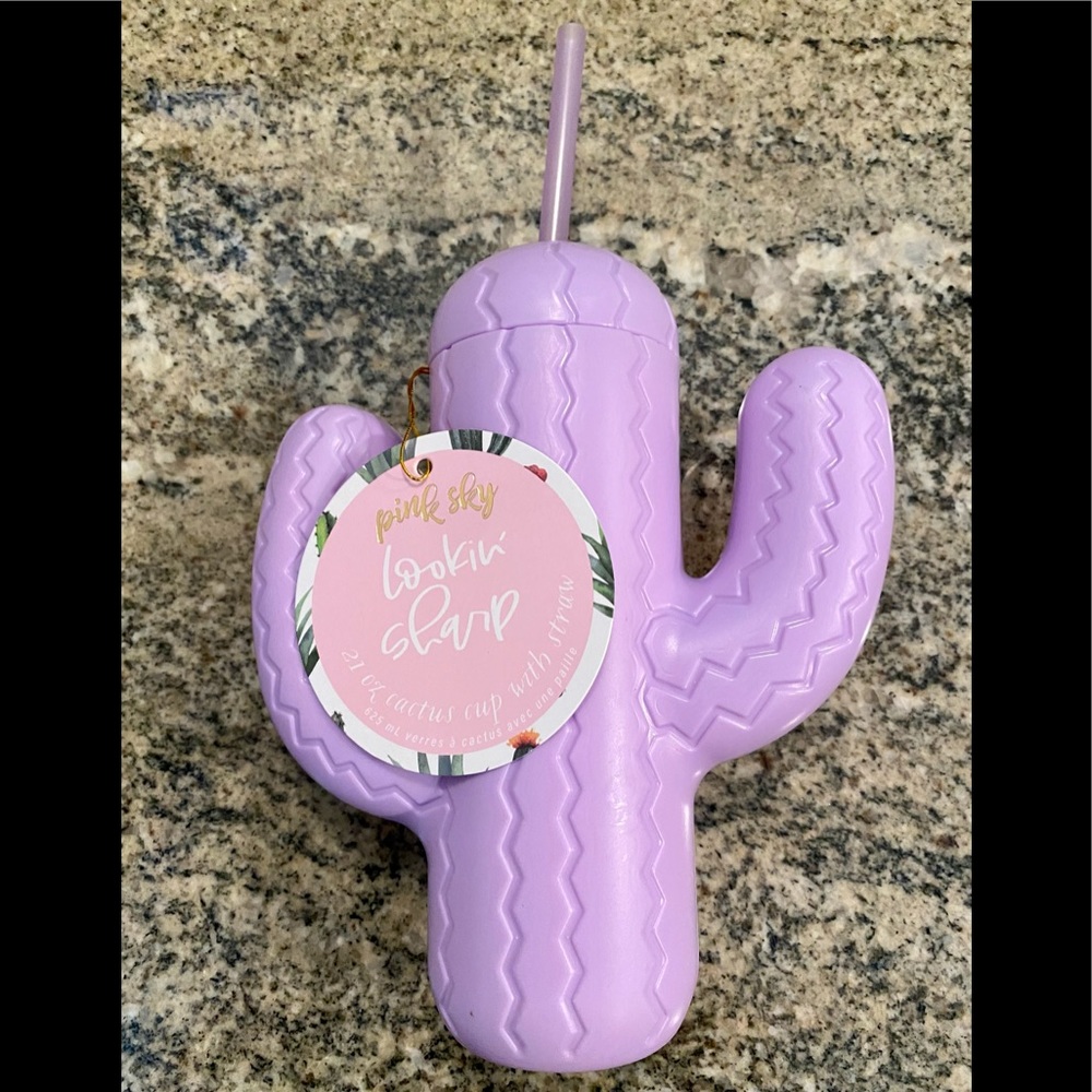 NWT Pink Sky Lookin’ Sharp 21 oz Cactus Cup